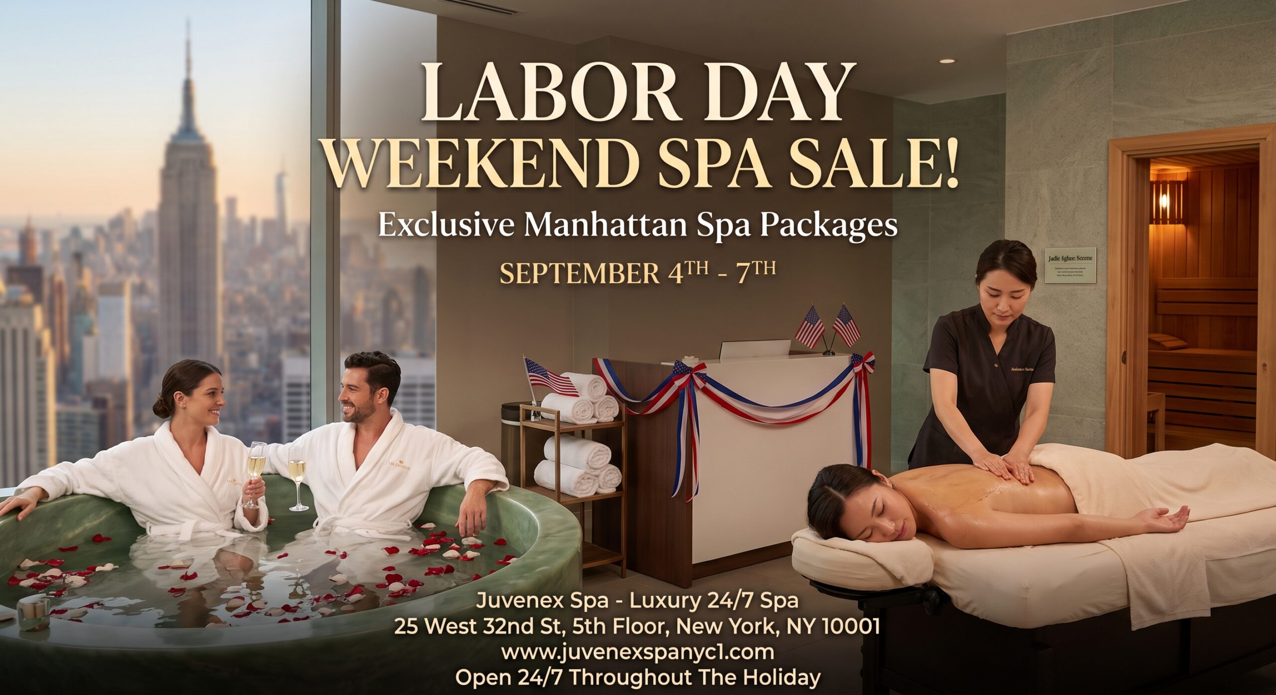 • Ultimate Labor Day Spa Packages in Manhattan | Juvenex Spa 